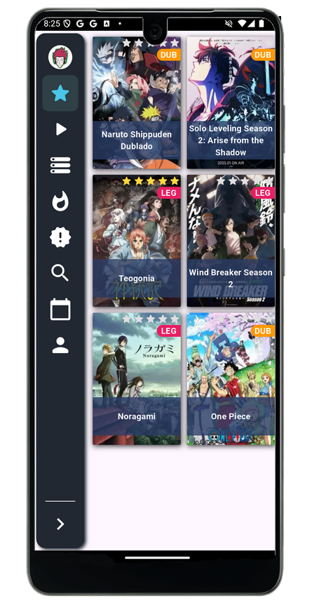 X-Animes App Interface